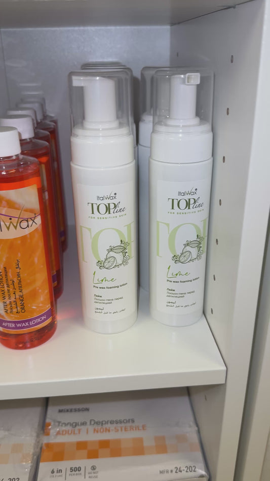 ITALWAX TOP LINE – PRE WAX FOAMING LOTION LIME